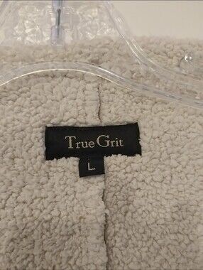 True Grit Sherpa Coat - Faux Suede - Large